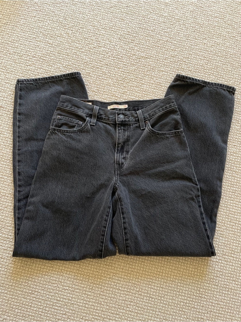 Levi’s Baggy Dad Boot Barn Stone 25x32 Barrel Jeans - Picture 3 of 6